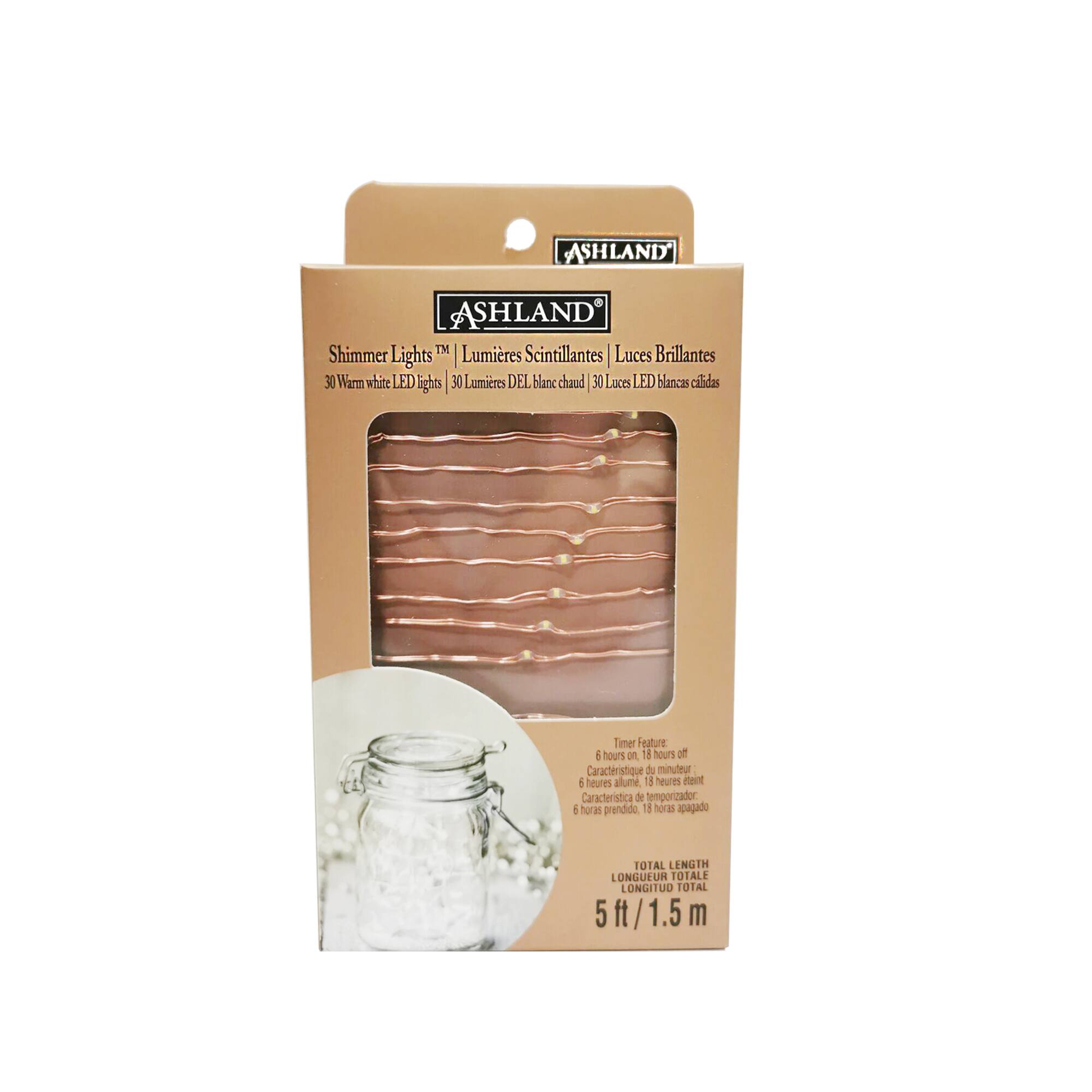 Shimmer Lights™ Copper LED String Lights By Ashland®